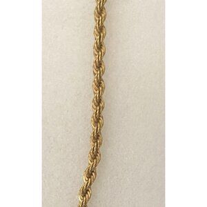 Vintage Monet 24 inch twisted gold tone necklace with tag